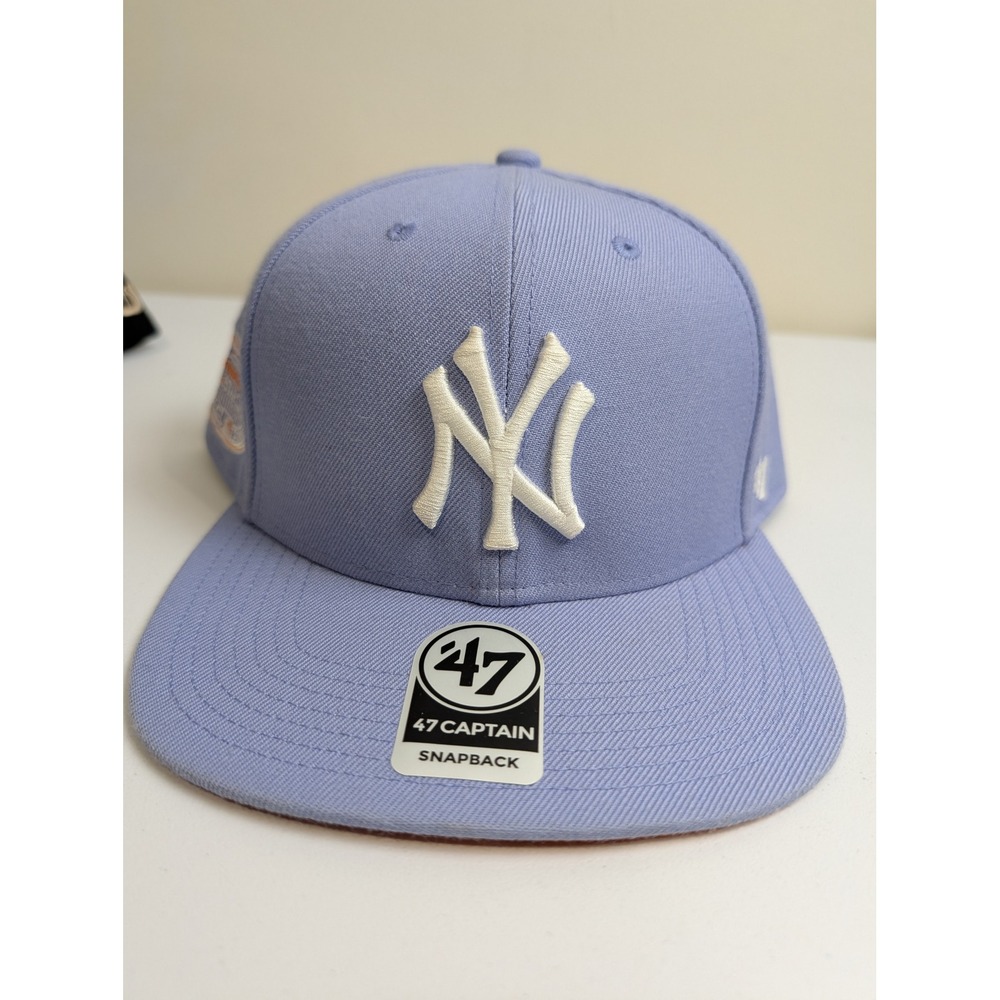47 Brand New York‎ Yankees Snapback Hat OSFA Lavender Orange 2008 All Star Patch